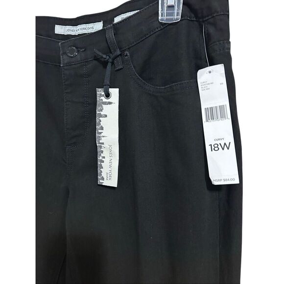Jones New York Black Jeans Women’s Size18W Gramercy Curvy Slimming NWT - Picture 8 of 13